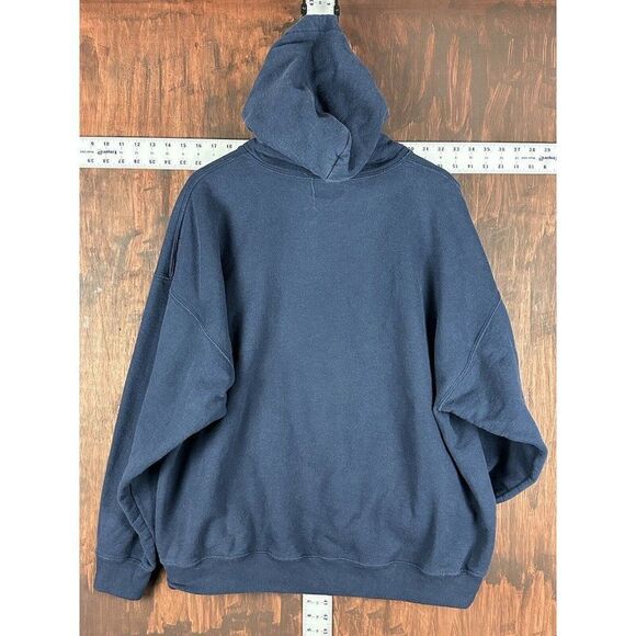 NFL Houston Texans Embroidered BIG LOGO Football Hoodie Jacket Blue Mens 2XL XXL - Picture 6 of 6